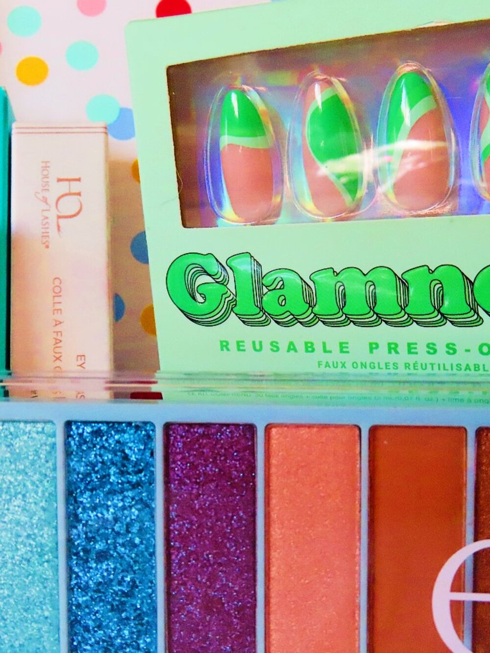 Full Glam Set | Falsies + Nails + Eyeshadow + Tools + 🌺FREE GIFT!🌺